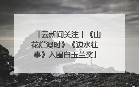 云新闻关注丨《山花烂漫时》《边水往事》入围白玉兰奖